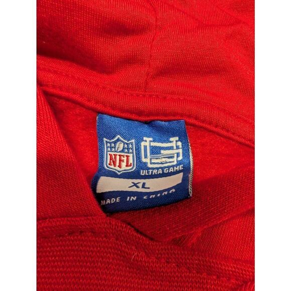 NWT NFL Kansas City Chiefs Midriff Cropped Hoodie Long Sleeve Women’s XL - Picture 4 of 7